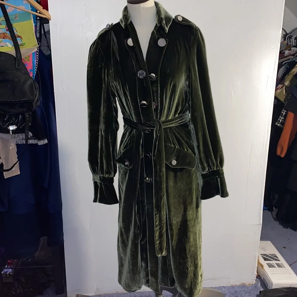 Yona new york trench coat velvet - Picture 7 of 15